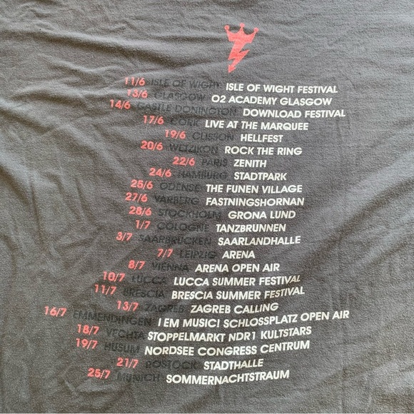 Billy Idol Kings & Queens of the Underground 2015 European/UK Tour T-Shirt XL - Picture 14 of 15